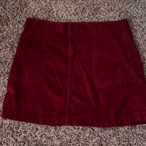 Old Navy Corduroy Dark Red Size 16 Jean Skirt